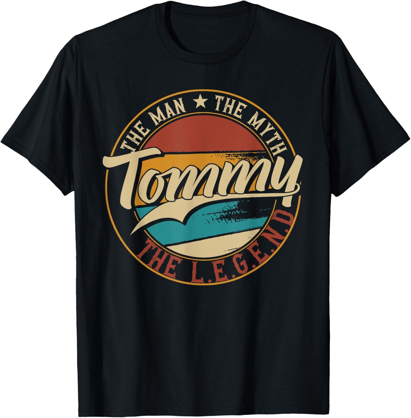 Tommy The man the myth the legend T-Shirt - T-Shirt | Black