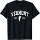 Vermont Est. 1791 - Distressed / Worn Design - Classic T-Shirt - T-Shirt | Black