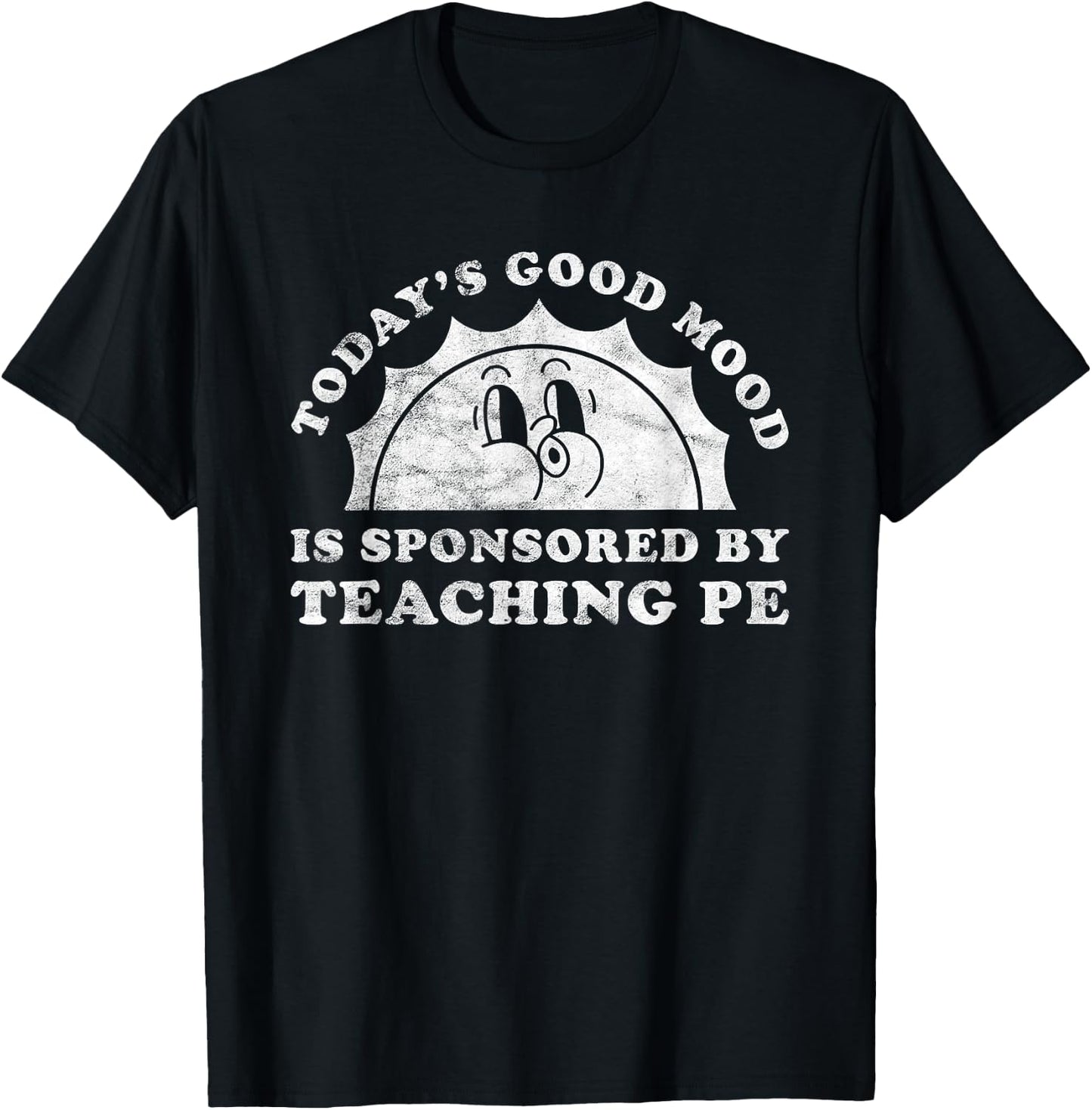 Funny Cute Retro Vintage Teaching PE or Gym Teacher T-Shirt - T-Shirt | Black
