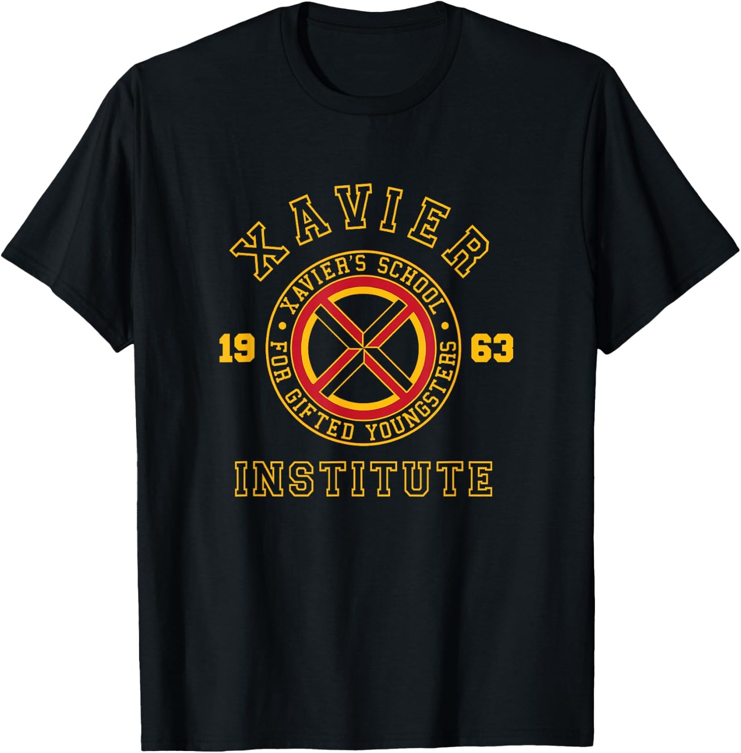 Marvel X-Men Xavier's School for Gifted Youngsters School V2 T-Shirt - T-Shirt | Black