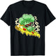 Pizza with Broccoli figure T-Shirt - T-Shirt | Black
