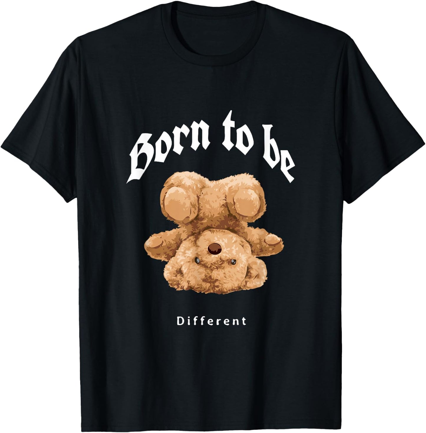 Born To Be Different Illustration Novelty Graphic Designs T-Shirt - T-Shirt | Black