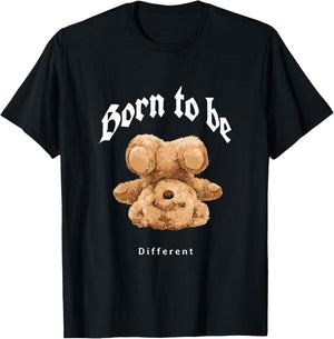 Born To Be Different Illustration Novelty Graphic Designs T-Shirt - T-Shirt | Black