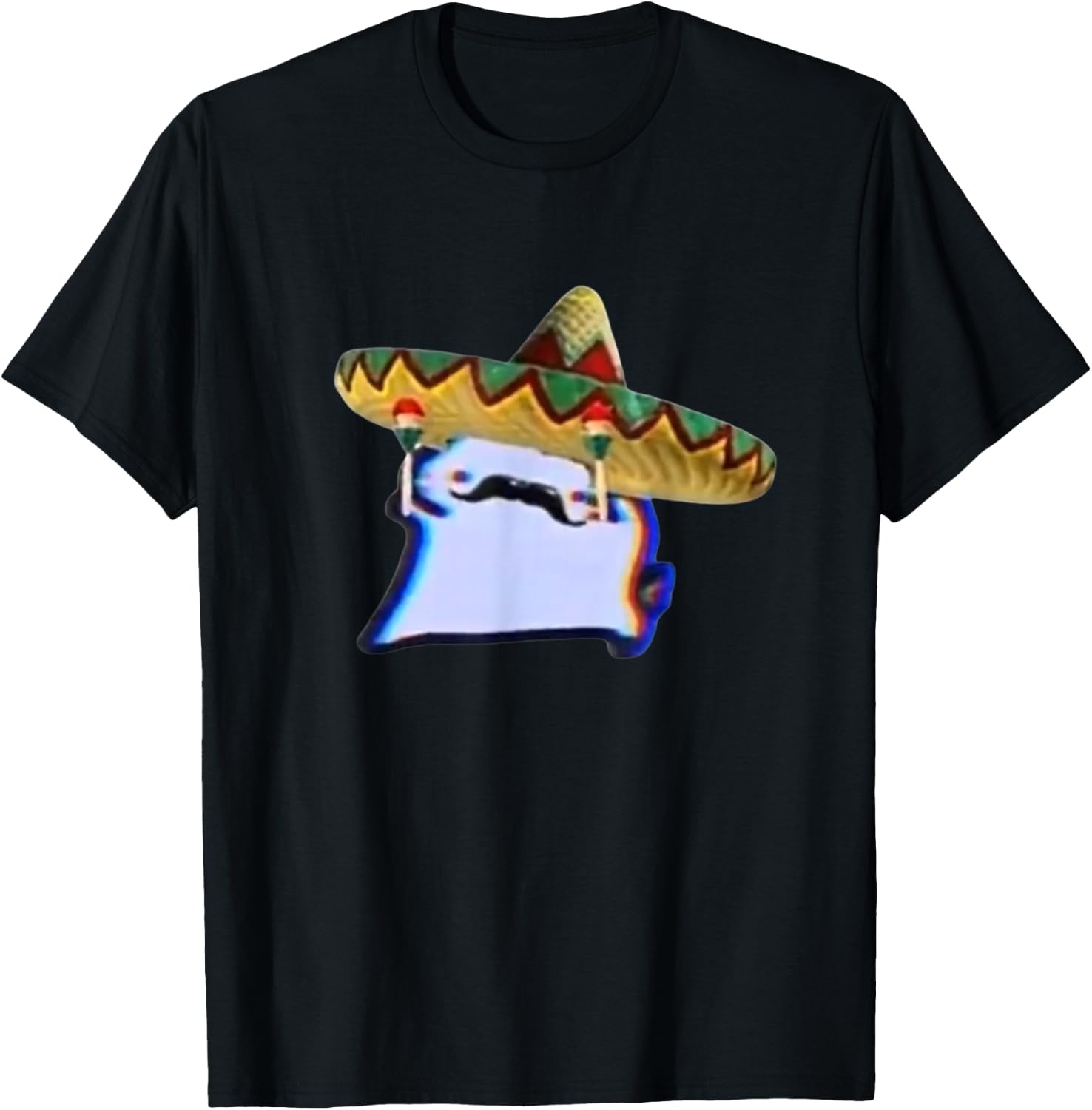 Mexican Crumb Cat Cuptoast Funny Dancing Meme T-Shirt - T-Shirt | Black