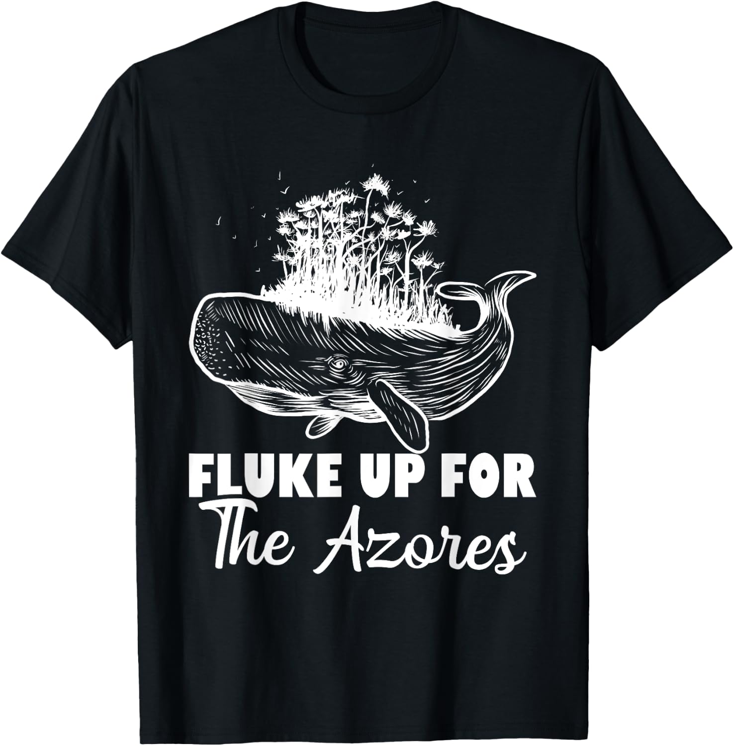 Azores Summer Vacation Whale Watching Beach Vacay T-Shirt - T-Shirt | Black