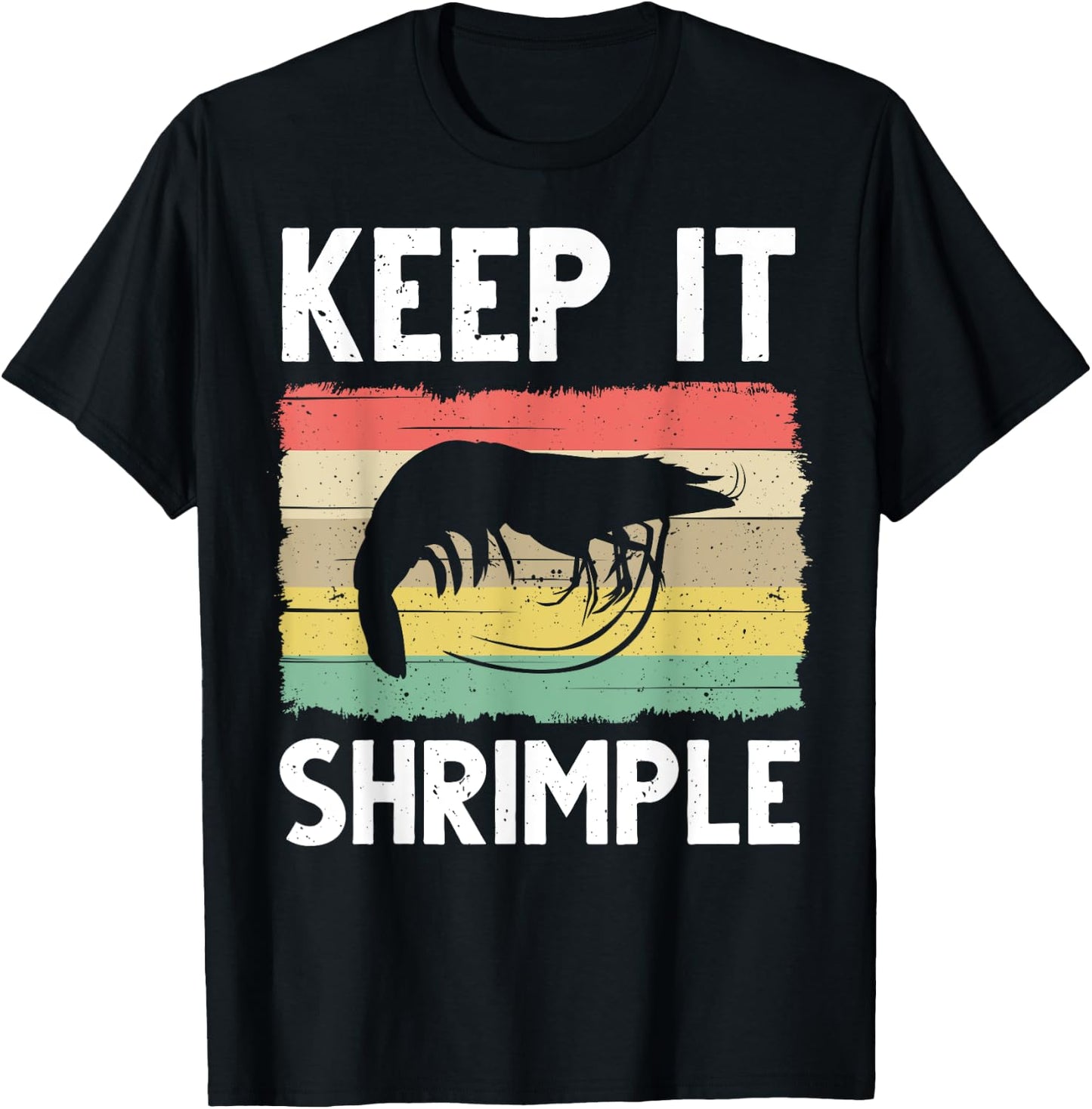 Funny Shrimp Gift Women Cool Fishing Prawn Lover T-Shirt - T-Shirt | Black