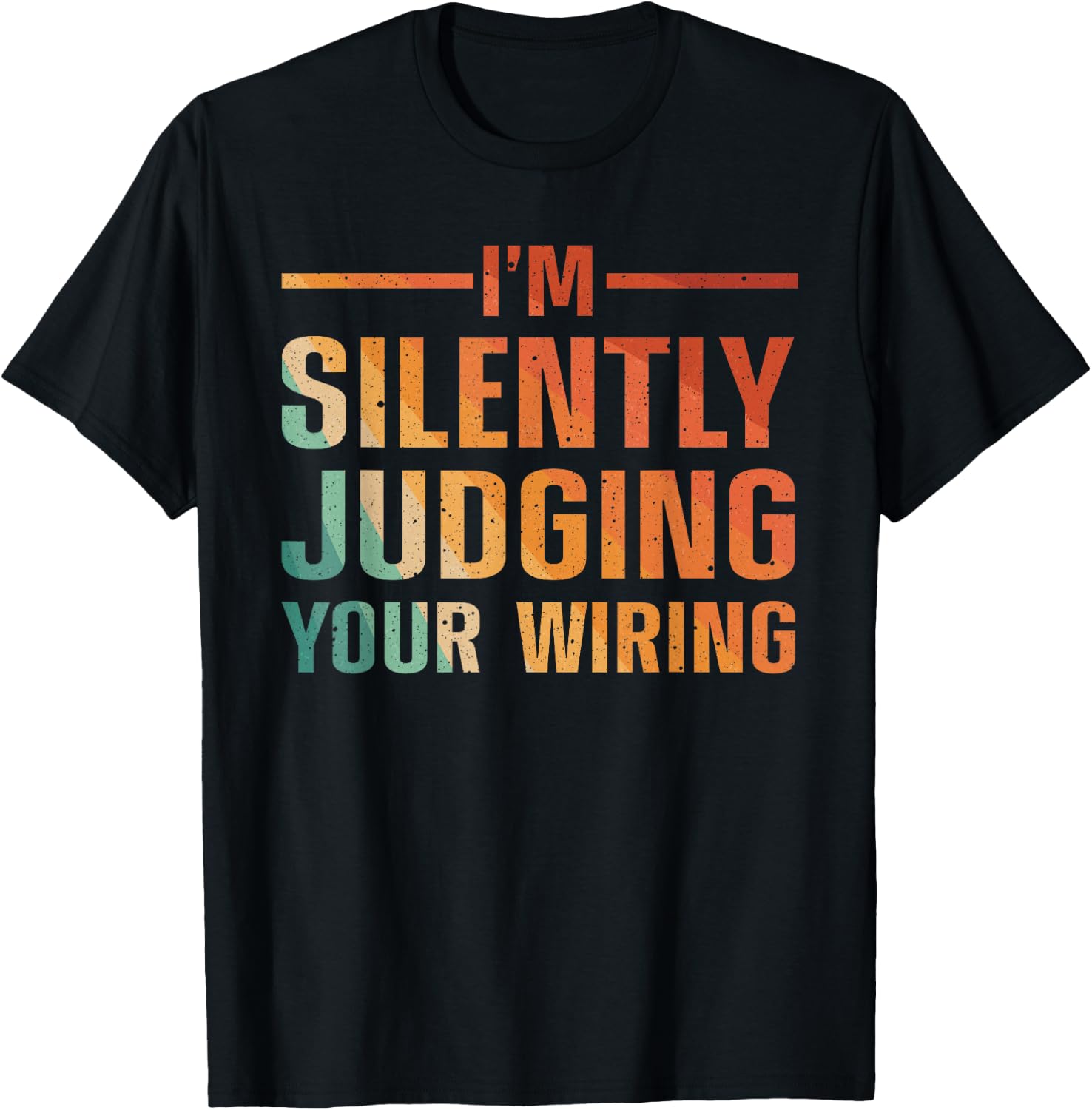 Cool Electrician Art Men Women Electric Engineer Electrician T-Shirt - T-Shirt | Black