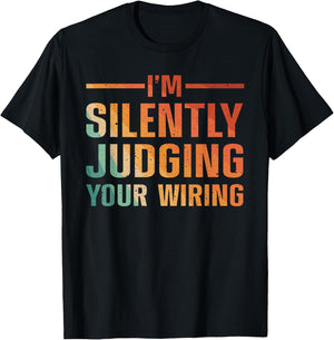 Cool Electrician Art Men Women Electric Engineer Electrician T-Shirt - T-Shirt | Black