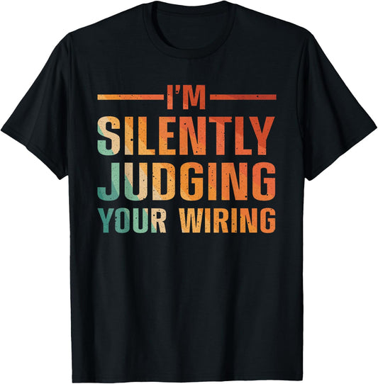 Cool Electrician Art Men Women Electric Engineer Electrician T-Shirt - T-Shirt | Black
