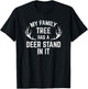 My Family Tree Has A Deer Stand In It Hunting T-Shirt - T-Shirt | Black
