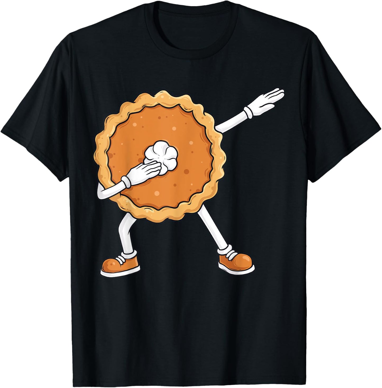 Dabbing Pumpkin Pie Thanksgiving Day Funny Boys Kids Dab T-Shirt - T-Shirt | Black