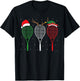Tennis Player Sport Lover Merry Xmas Christmas Day T-Shirt - T-Shirt | Black