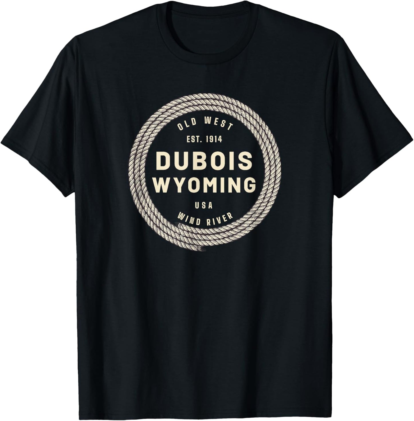 Dubois Wyoming Souvenir WY T-Shirt - T-Shirt | Black