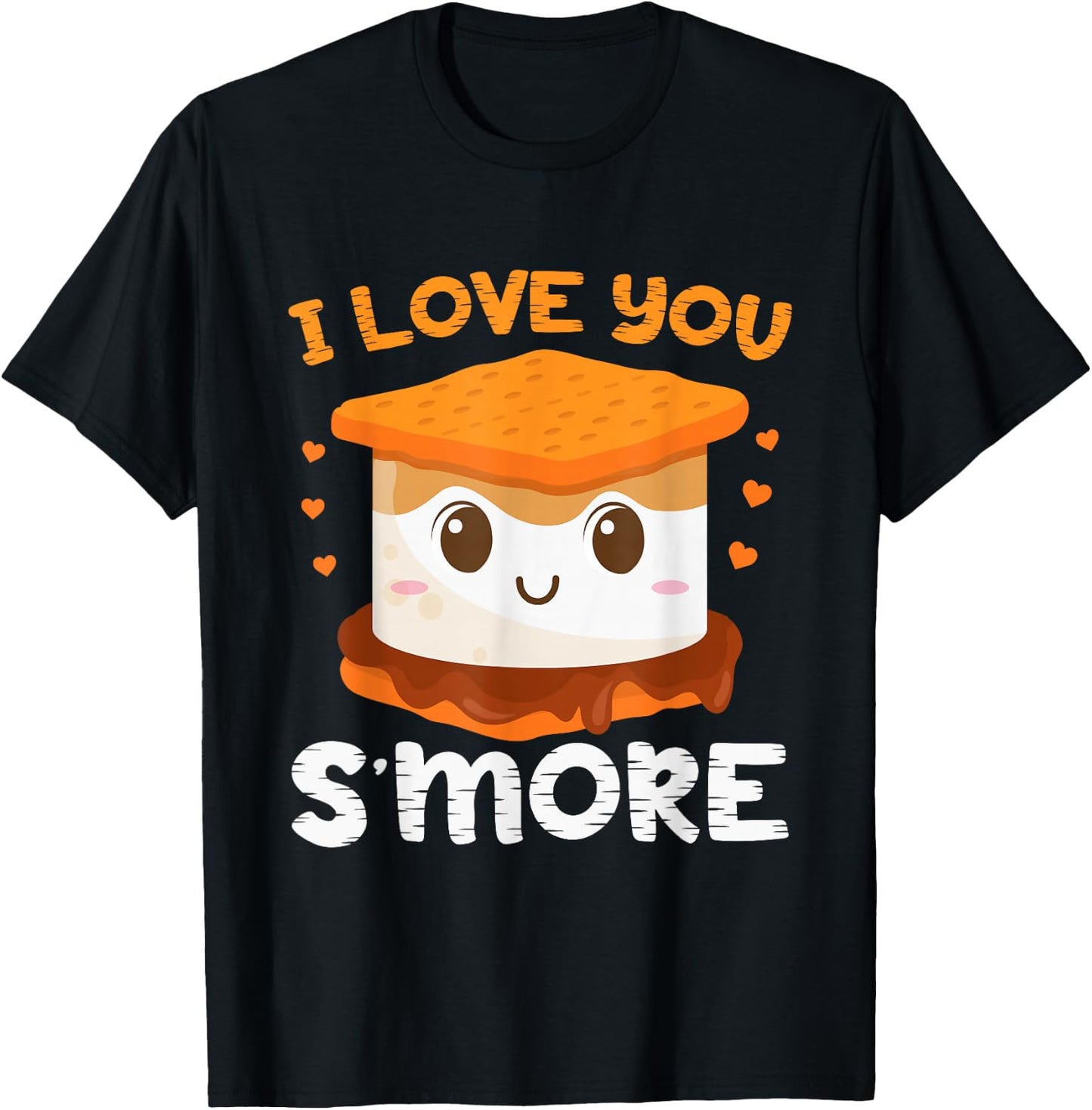 I Love You S'more Toddler Boy Camping Girl Campfire Smores T-Shirt - T-Shirt | Black