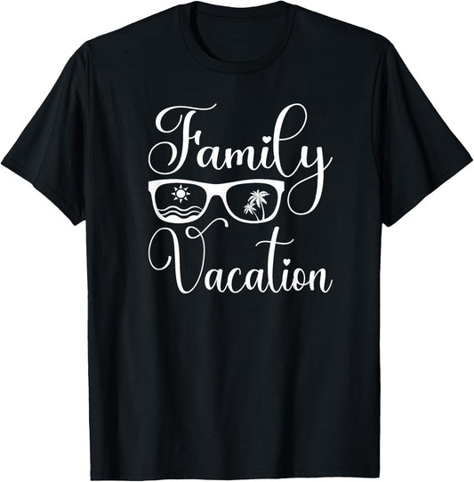 Family Vacation Matching summer trip T-Shirt - T-Shirt | Black