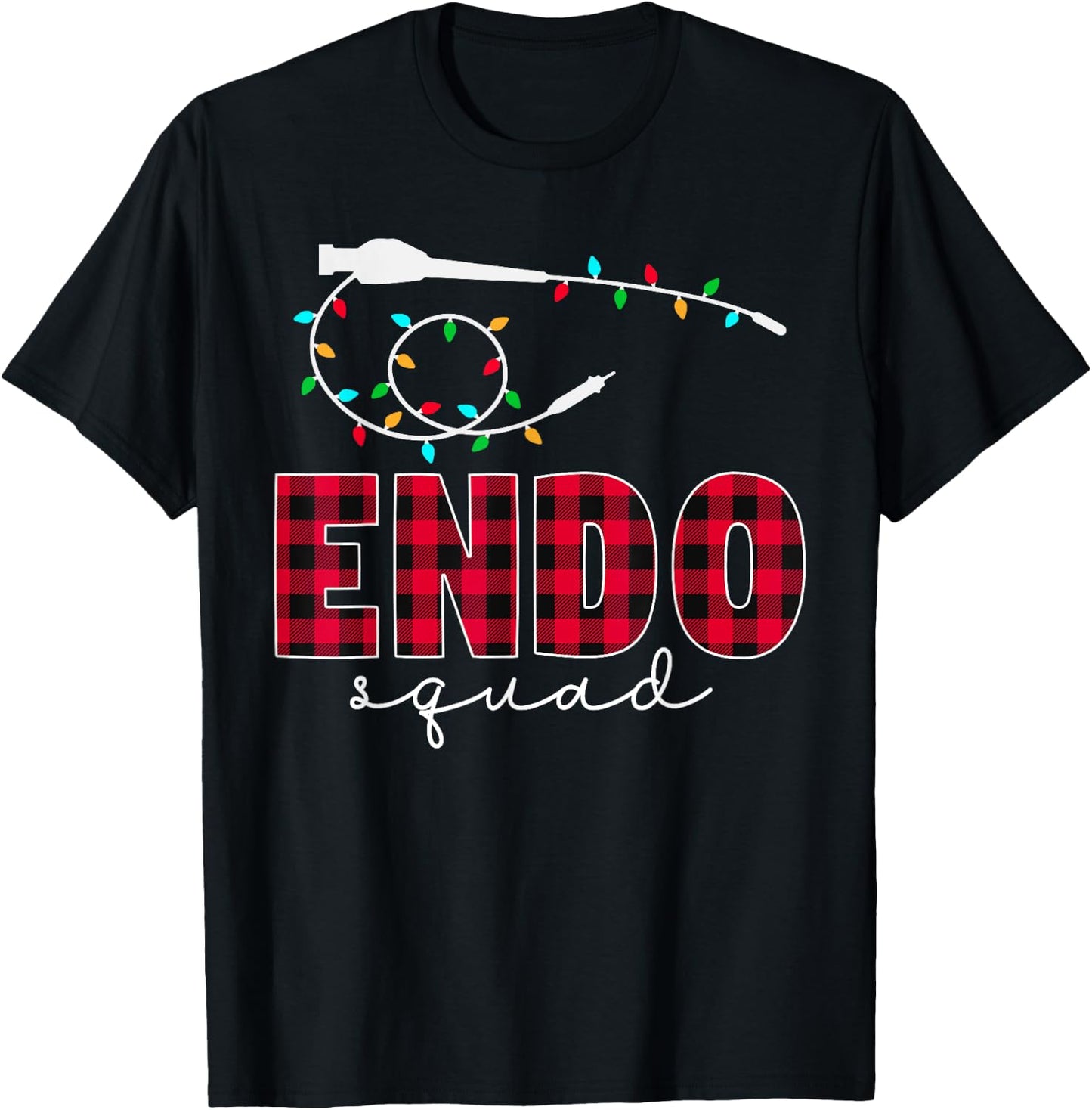 Endo Squad Endoscopy Endo Nurse Tech Crew Christmas T-Shirt - T-Shirt | Black