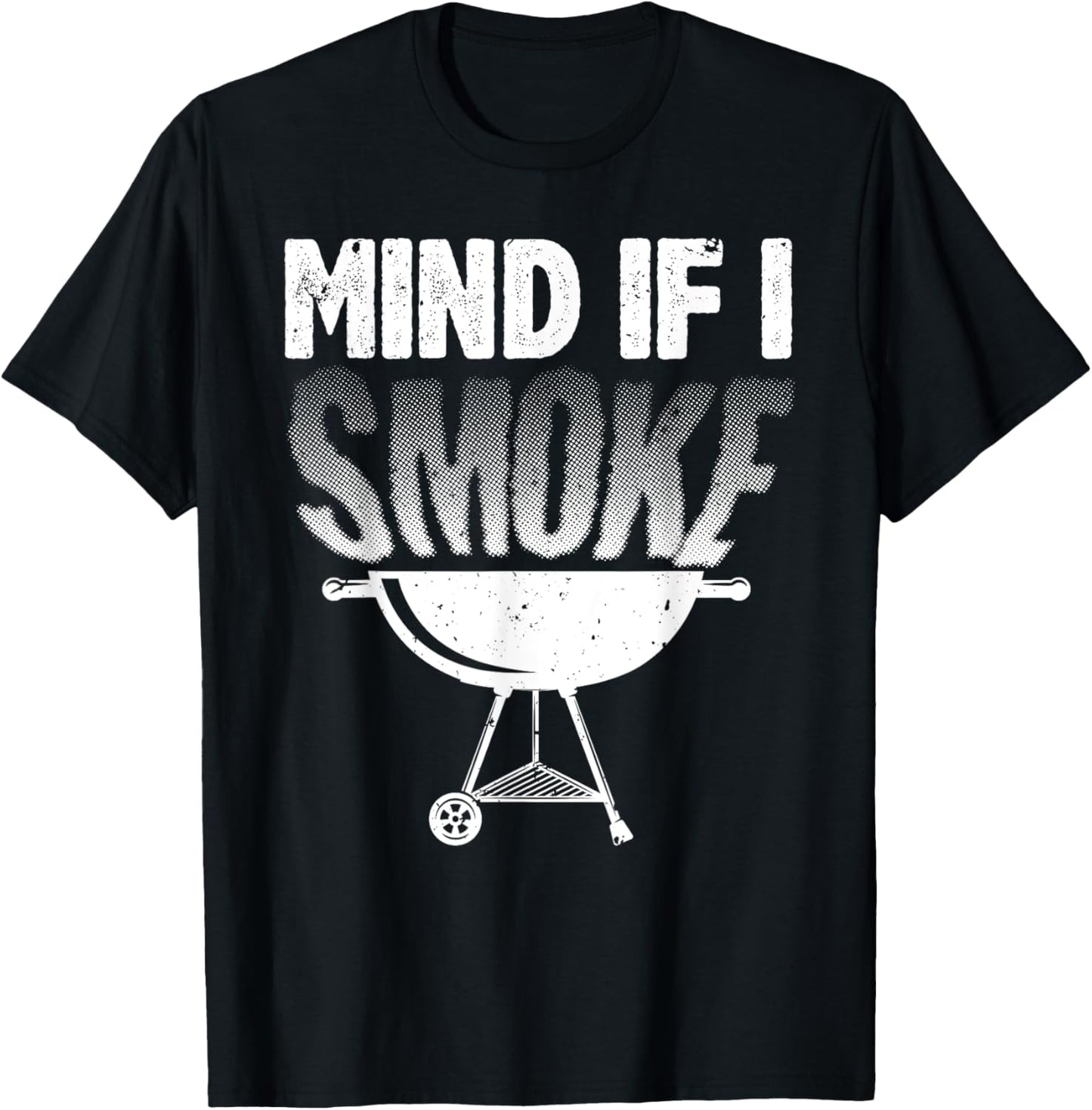 Smoking Dad Grilling Meat BBQ Smoker Food Griller T-Shirt - T-Shirt | Black