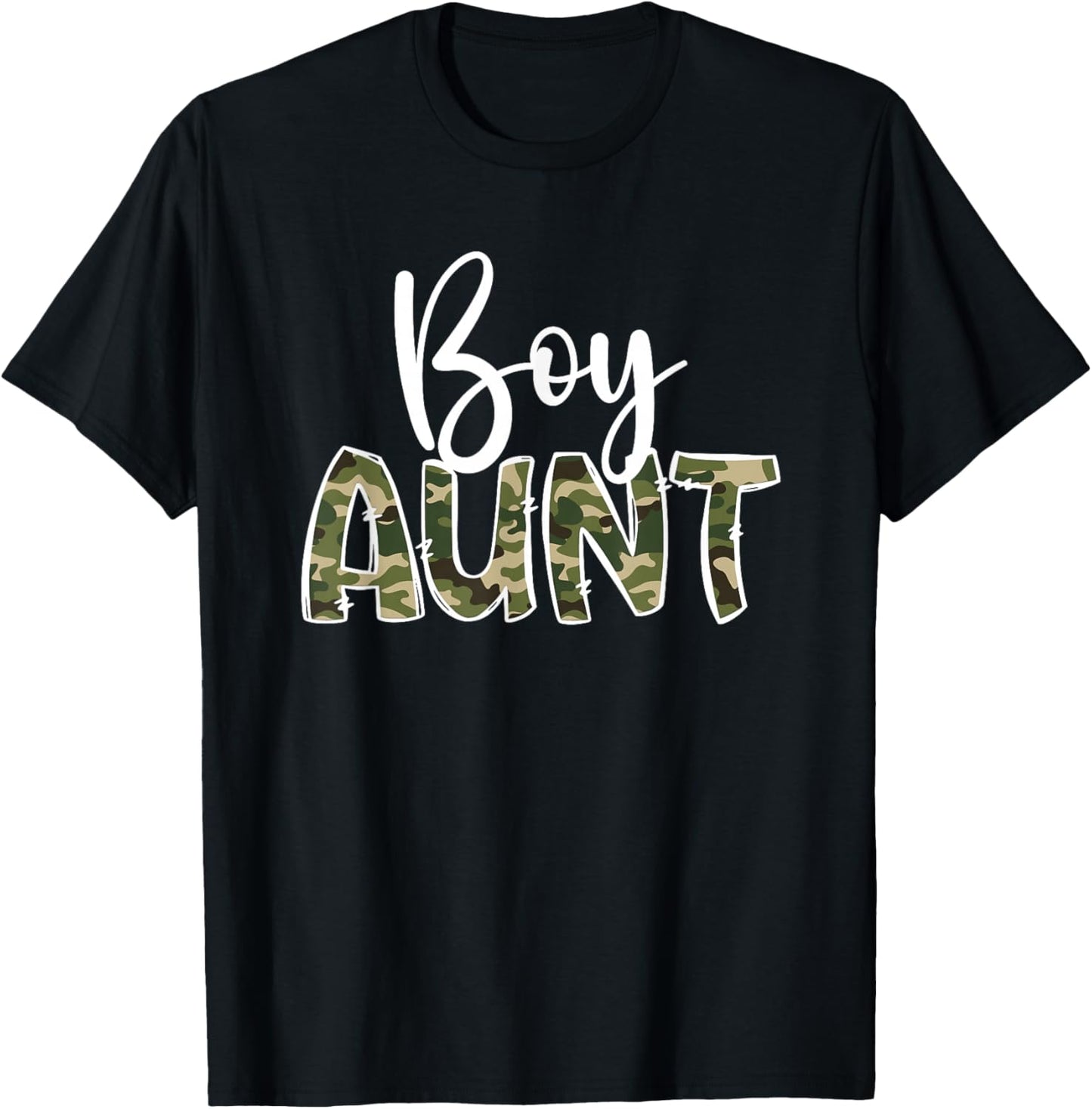 Boy Aunt Of Boys Auntie Boy Auntie Boys Aunt T-Shirt - T-Shirt | Black