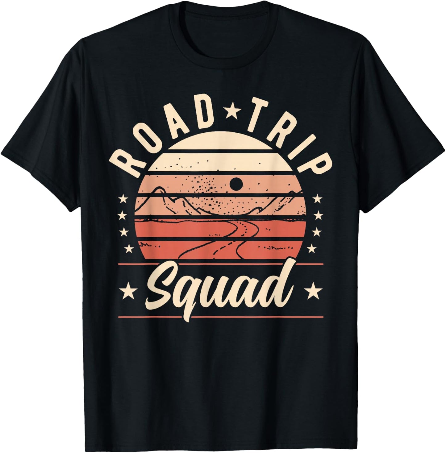 Road Trip Squad Road Trip T-Shirt - T-Shirt | Black