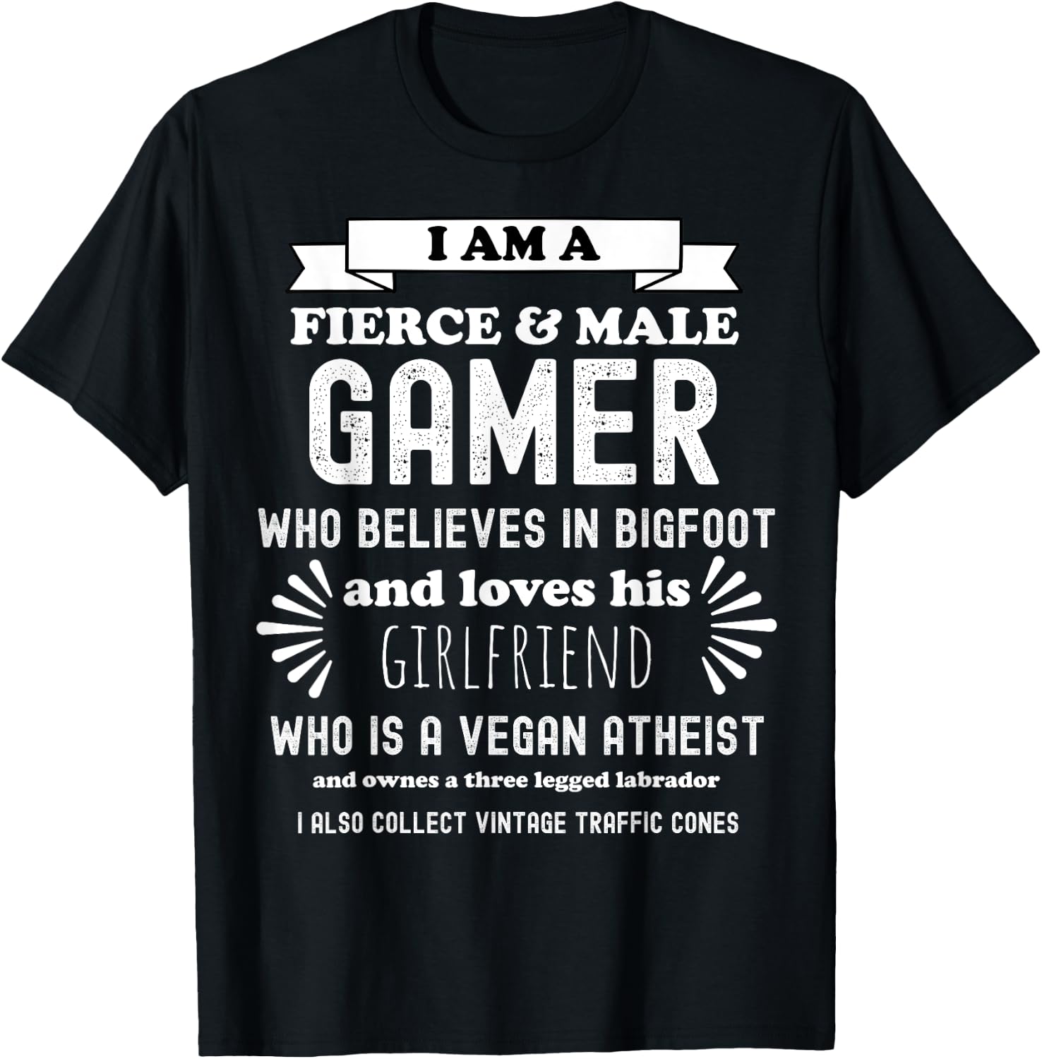 Oddly Specific Funny Sarcastic Gamer Parody T-Shirt - T-Shirt | Black