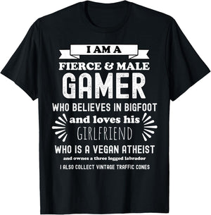 Oddly Specific Funny Sarcastic Gamer Parody T-Shirt - T-Shirt | Black