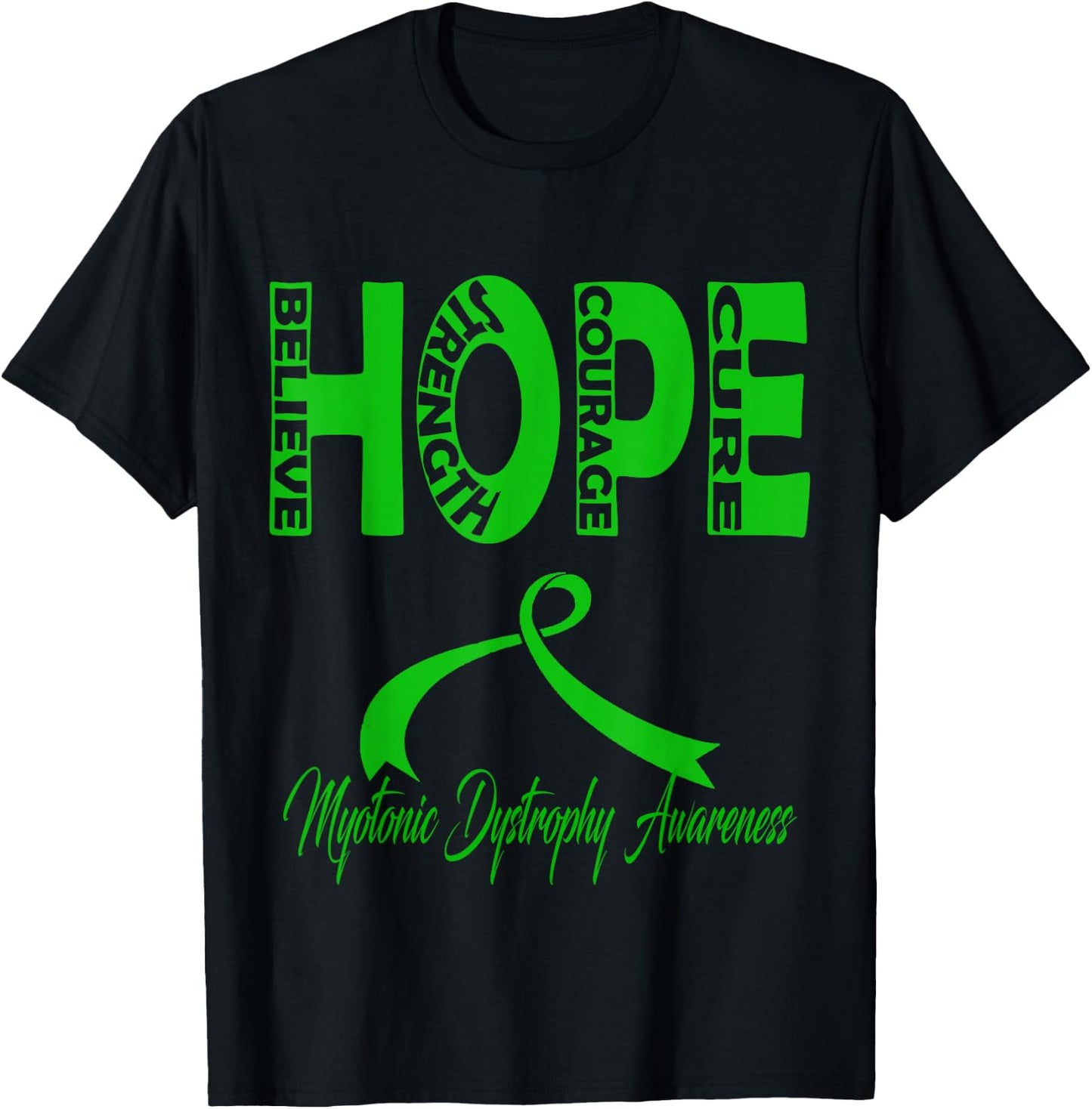Myotonic Dystrophy Awareness T-Shirt - T-Shirt | Black