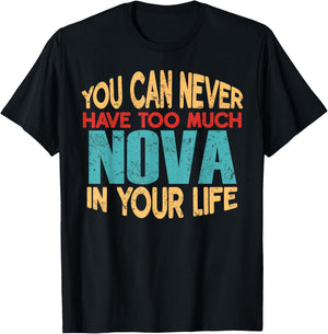 Funny Nova Personalised First Name Joke Item T-Shirt - T-Shirt | Black