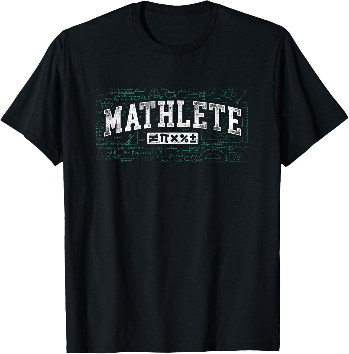 Math Teacher Nerd Student Formula Equation Mathlete T-Shirt - T-Shirt | Black