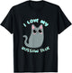 I Love My Russian Blue Cat Grey Gray Kitty Kawaii Chibi cute Women Kids T-Shirt - T-Shirt | Black