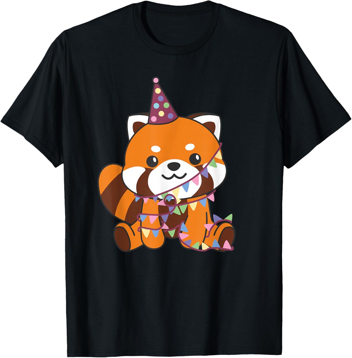 Red Panda Birthday for Children a Birthday Red Panda T-Shirt - T-Shirt | Black