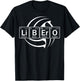 Volleyball Libero in Periodic Table Elements T-Shirt - T-Shirt | Black