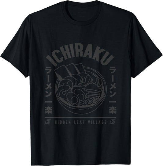 Naruto Ramen Anime Cartoon T-Shirt - T-Shirt | Black