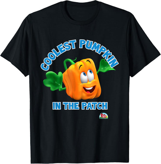 Coolest Pumpkin in the Patch - Spookley Halloween Kids T-Shirt - T-Shirt | Black