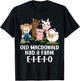 Old MacDonald Had a Farm E-I-E-I-O Nursery Song Toddler Kids T-Shirt - T-Shirt | Black