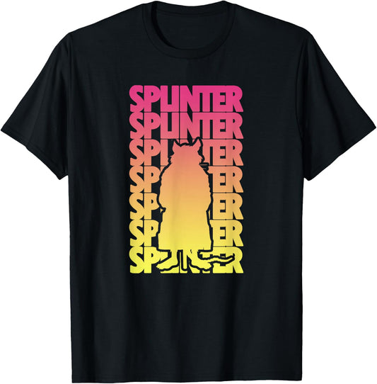 Master Splinter - Gradient Silhouette T-Shirt - T-Shirt | Black