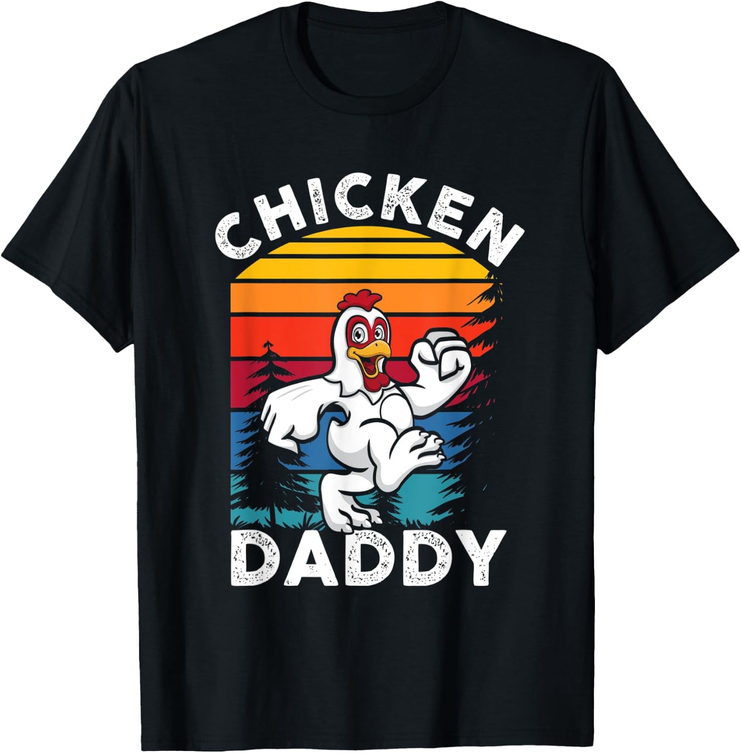 Chicken Daddy | Farming Roaster Poultry | Farmer T-Shirt - T-Shirt | Black