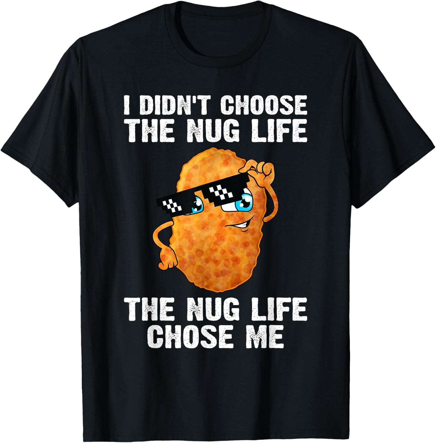 Cool Chicken Nugget Women Kids Chicken Lover Nuggets T-Shirt - T-Shirt | Black