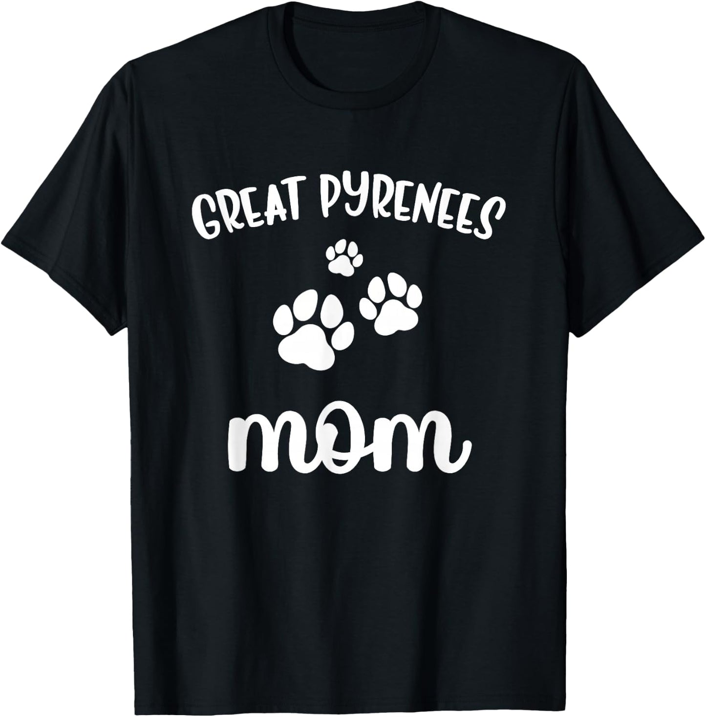 Great Pyrenees Mom Cute Dog T-Shirt - T-Shirt | Black