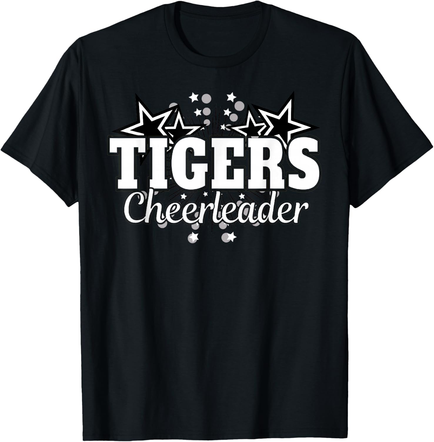 Tigers Cheerleader T-Shirt - T-Shirt | Black