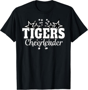Tigers Cheerleader T-Shirt - T-Shirt | Black