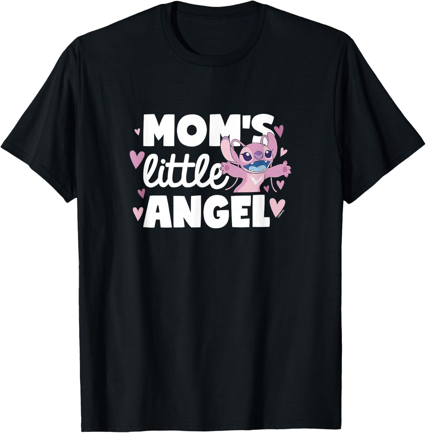 Lilo & Stitch - Mom's Little Angel T-Shirt - T-Shirt | Black