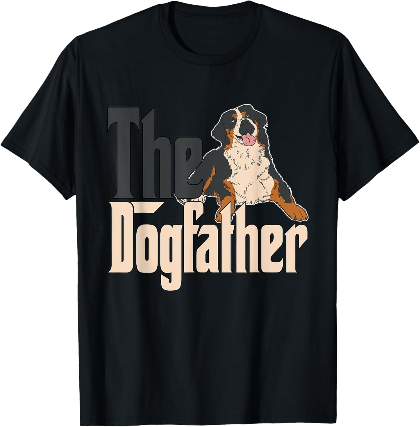 Bernese Mountain Dog Dog Dad Dogfather Dogs Daddy Father Women T-Shirt - T-Shirt | Black