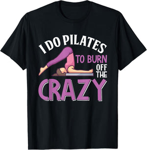 Funny Pilates Saying Pilates Trainer Contrology Instructor T-Shirt - T-Shirt | Black