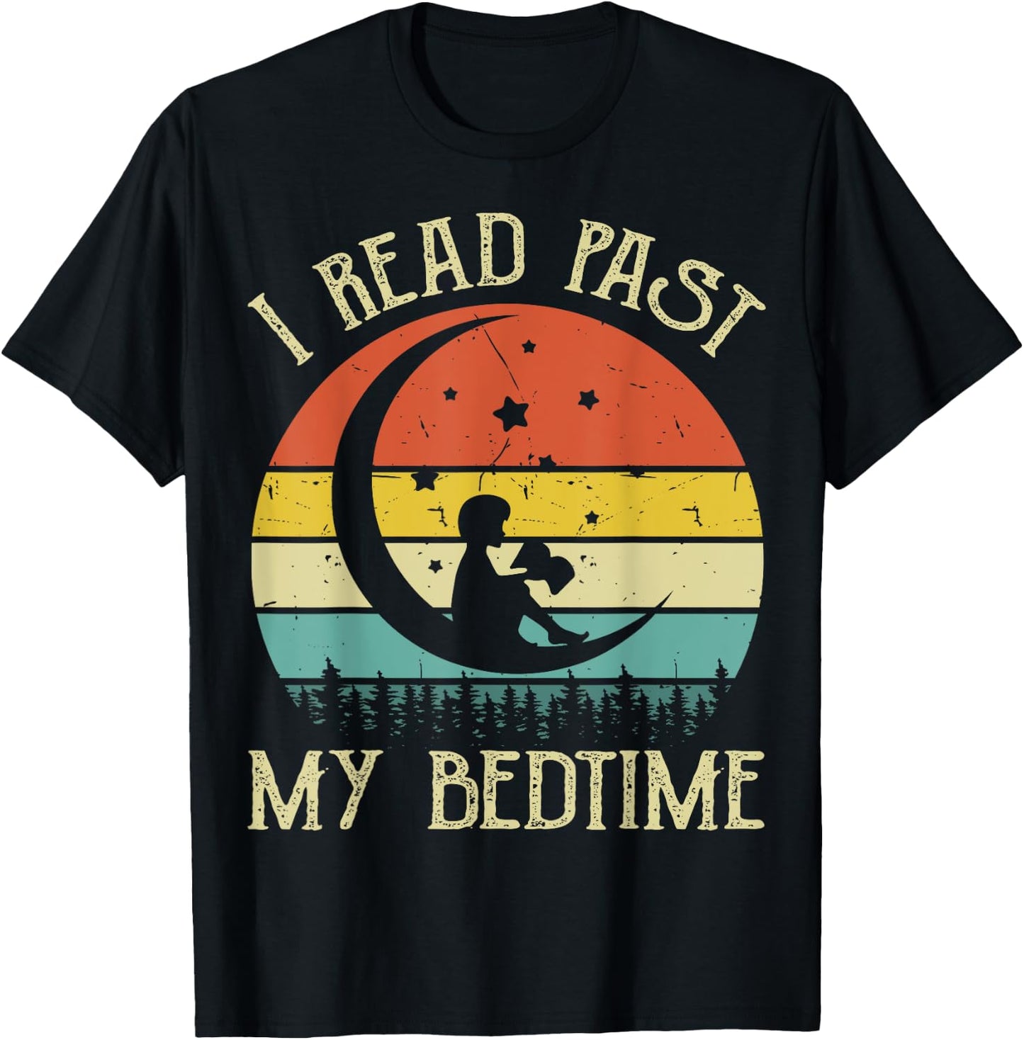 Book-Shirt I Read Past My Bedtime Kids Toddler Reading Nerdy T-Shirt - T-Shirt | Black