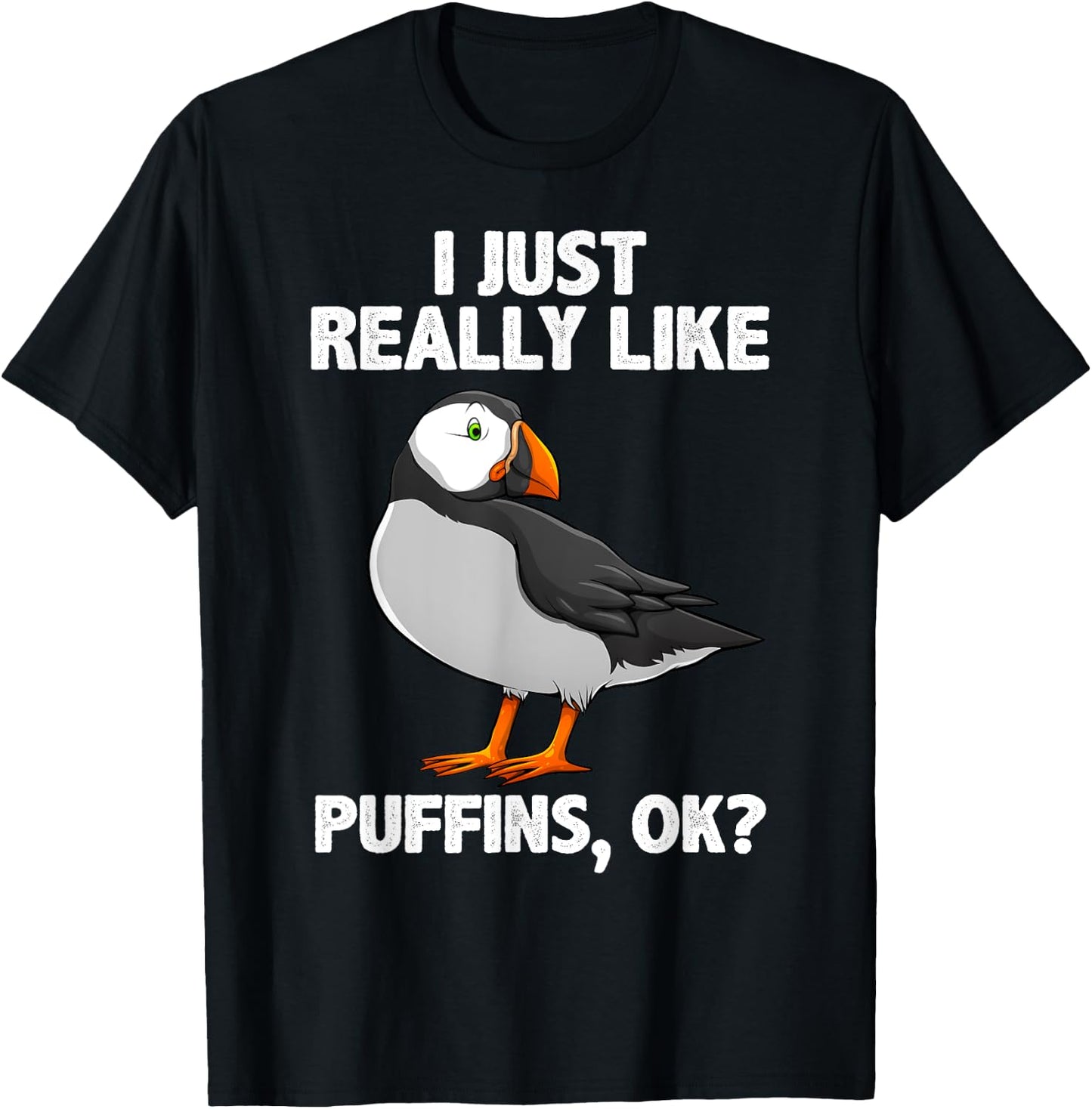 Best Puffin Design Women Seabird Puffin Bird Lover T-Shirt - T-Shirt | Black