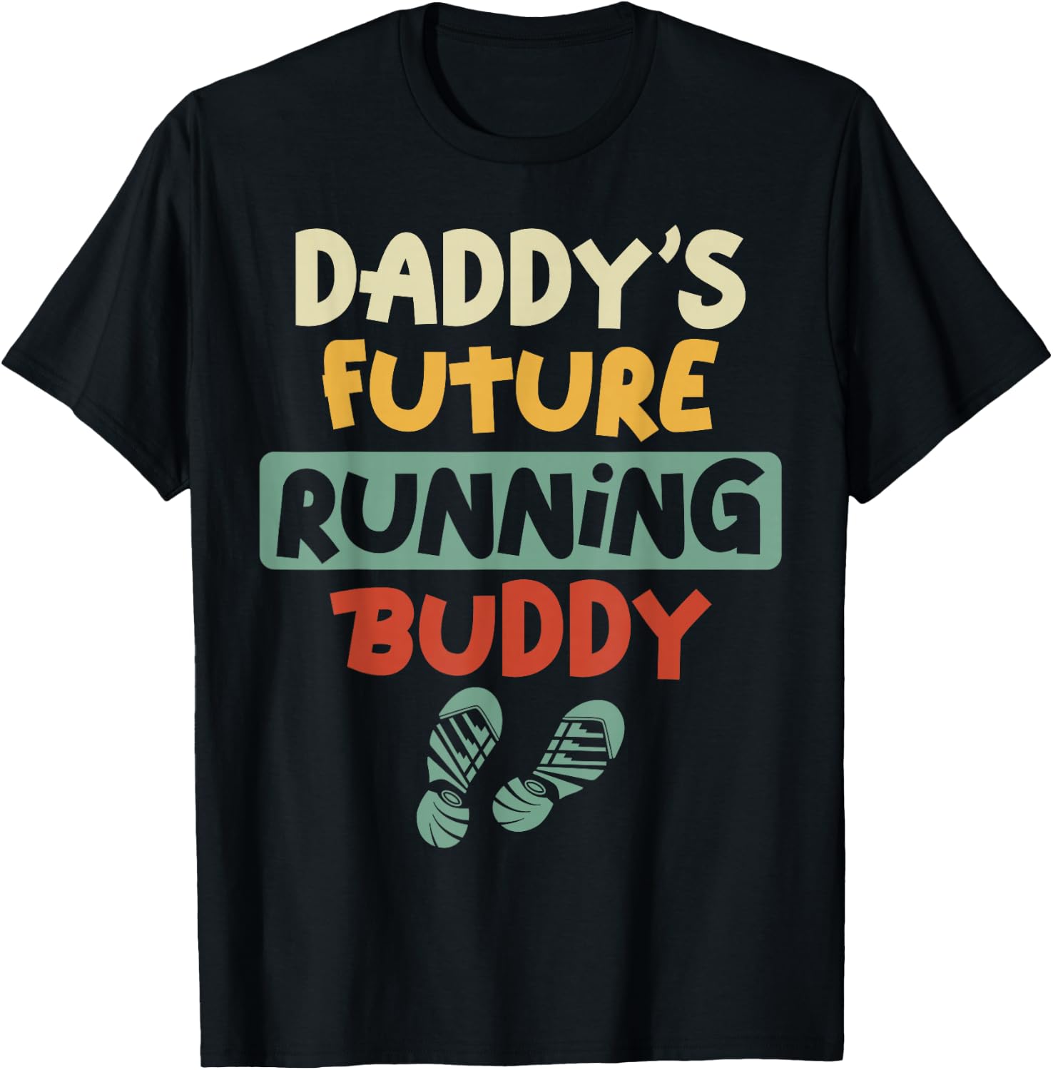 Running Runner Half Marathon Dad Father Son Daughter Daddy's T-Shirt - T-Shirt | Black