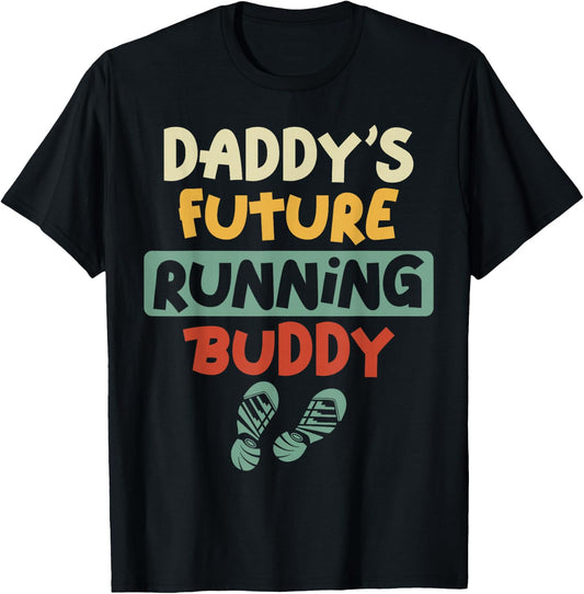Running Runner Half Marathon Dad Father Son Daughter Daddy's T-Shirt - T-Shirt | Black