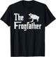 The Frogfather Funny Father Frog Lover Gift T-Shirt - T-Shirt | Black