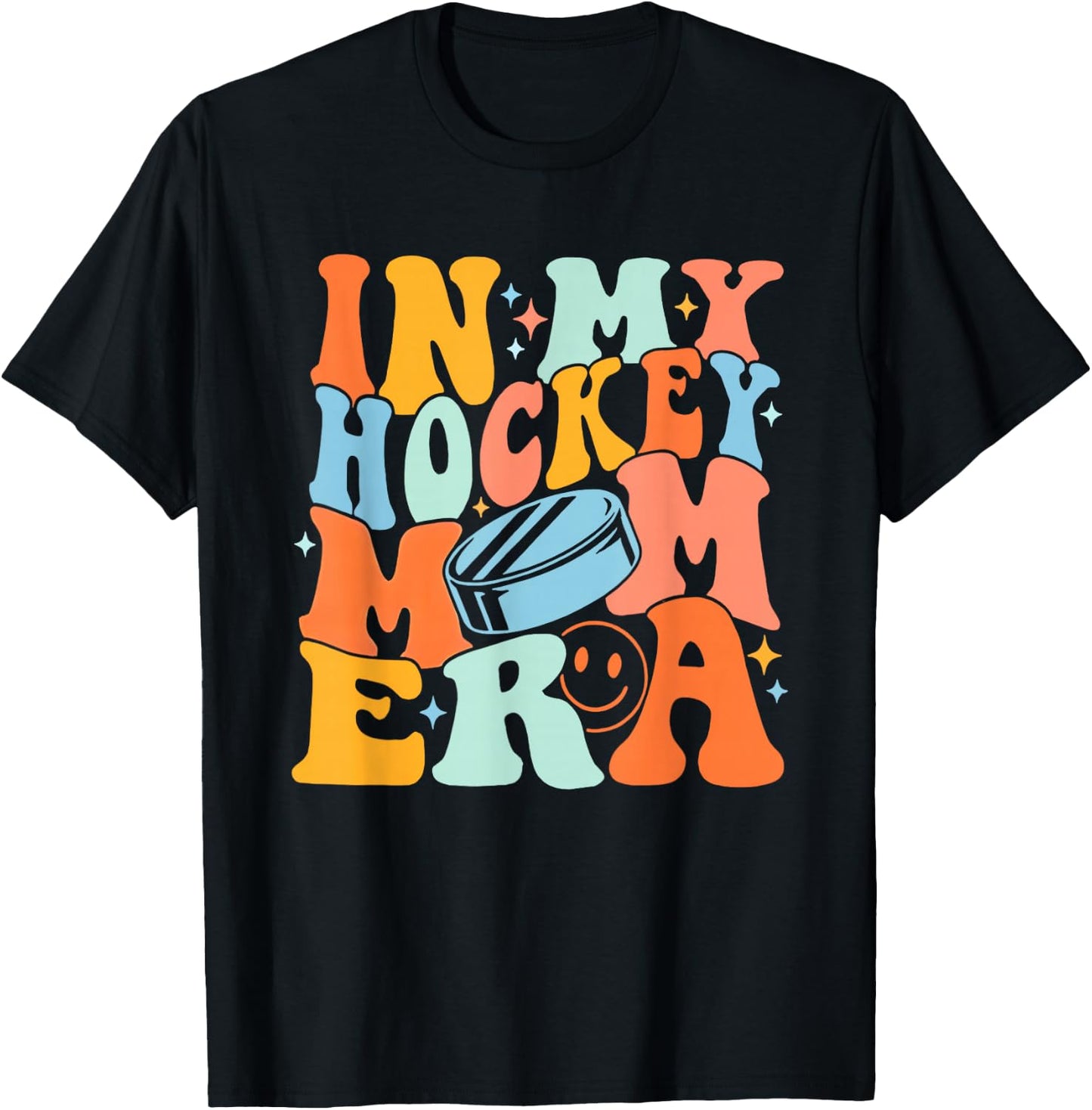 In My Hockey Mom Era Vintage T-Shirt - T-Shirt | Black