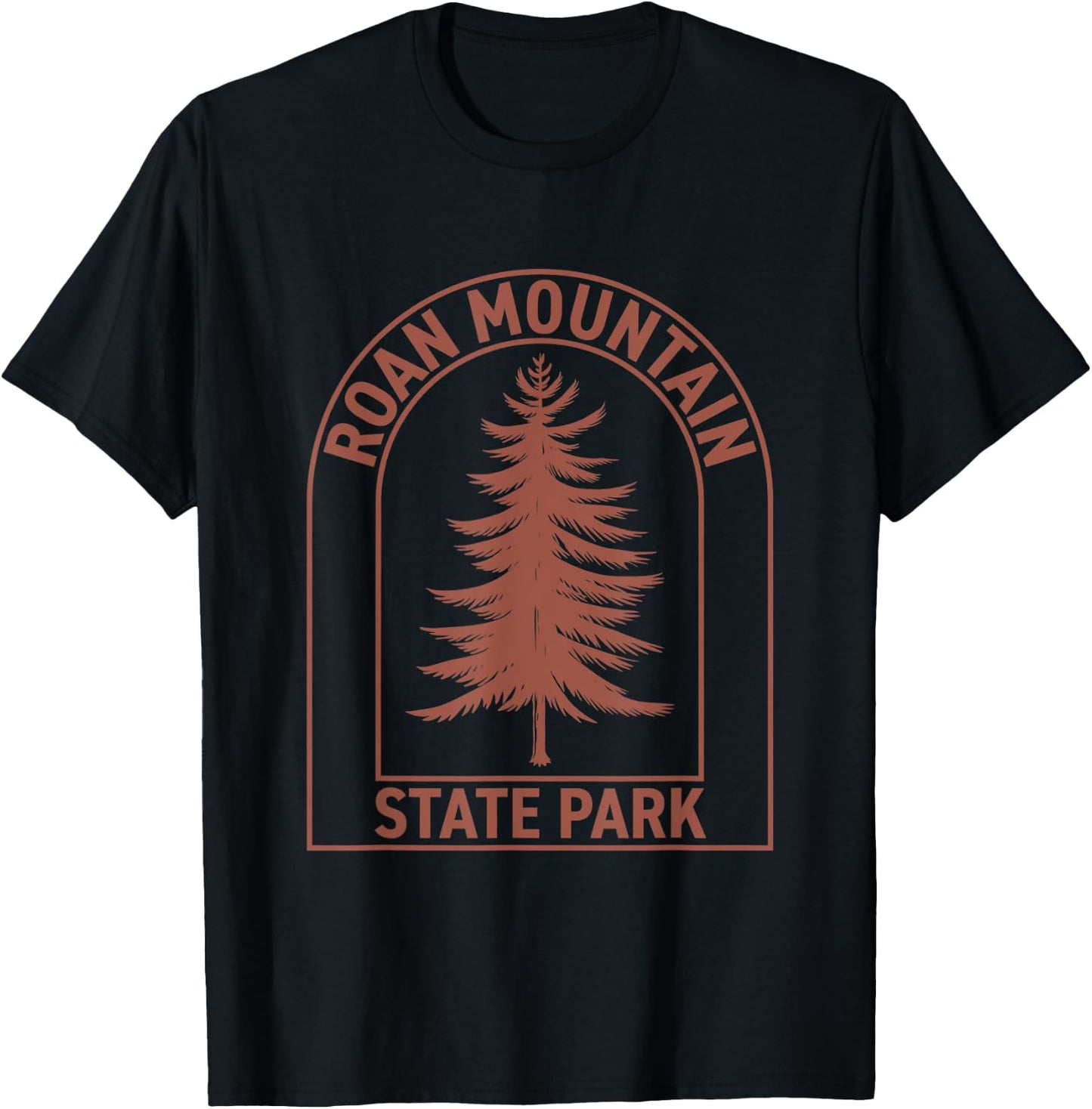Roan Mountain State Park Tennessee Vintage Tree T-Shirt - T-Shirt | Black